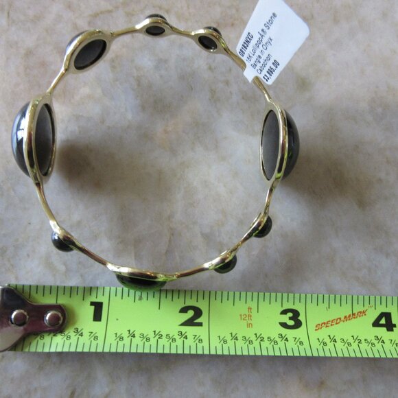 Ippolita Lollipop 18K Yellow Gold 9-Station Onyx Cabochon Bracelet MSRP $3,895 - Picture 8 of 16